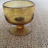 Bubbled glass bowl