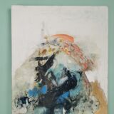 Pair of abstract paintings 60'