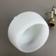 Original midcentury opal glass tube hanging light, italy, 1950