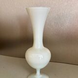 20th century white opaline vase