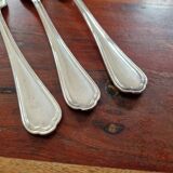 Christofle Set of 3 Spatours model table forks in silver metal