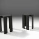 Black Stackable Stool by Bram Vanderbeke, Belgium