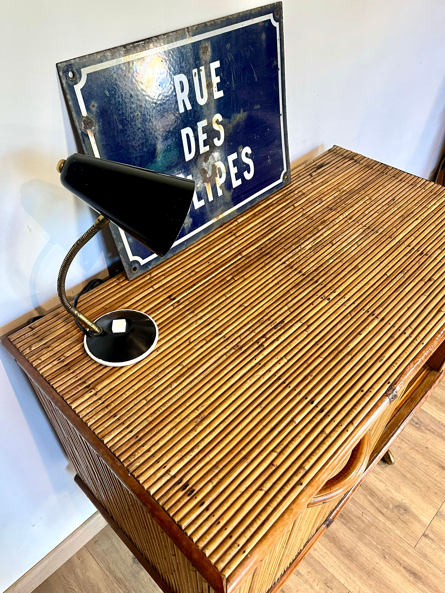 Rattan sideboard