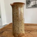 Vintage sandstone pitcher signed Guy Baudat