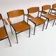 6 chaises empilables par Gijs van der Sluis, 1970