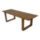 Vintage Scandinavian modern pinewood slatted bench from the 1960's
