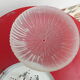 Round ceiling lamp in chiseled glass