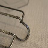 Glass and silver-plated metal butter dish