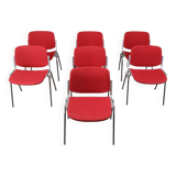 Vintage DSC 106 Side Chairs by Giancarlo Piretti for Castelli, set of 7