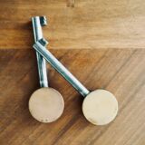 Art Deco enfilade in wood and magnifying glass