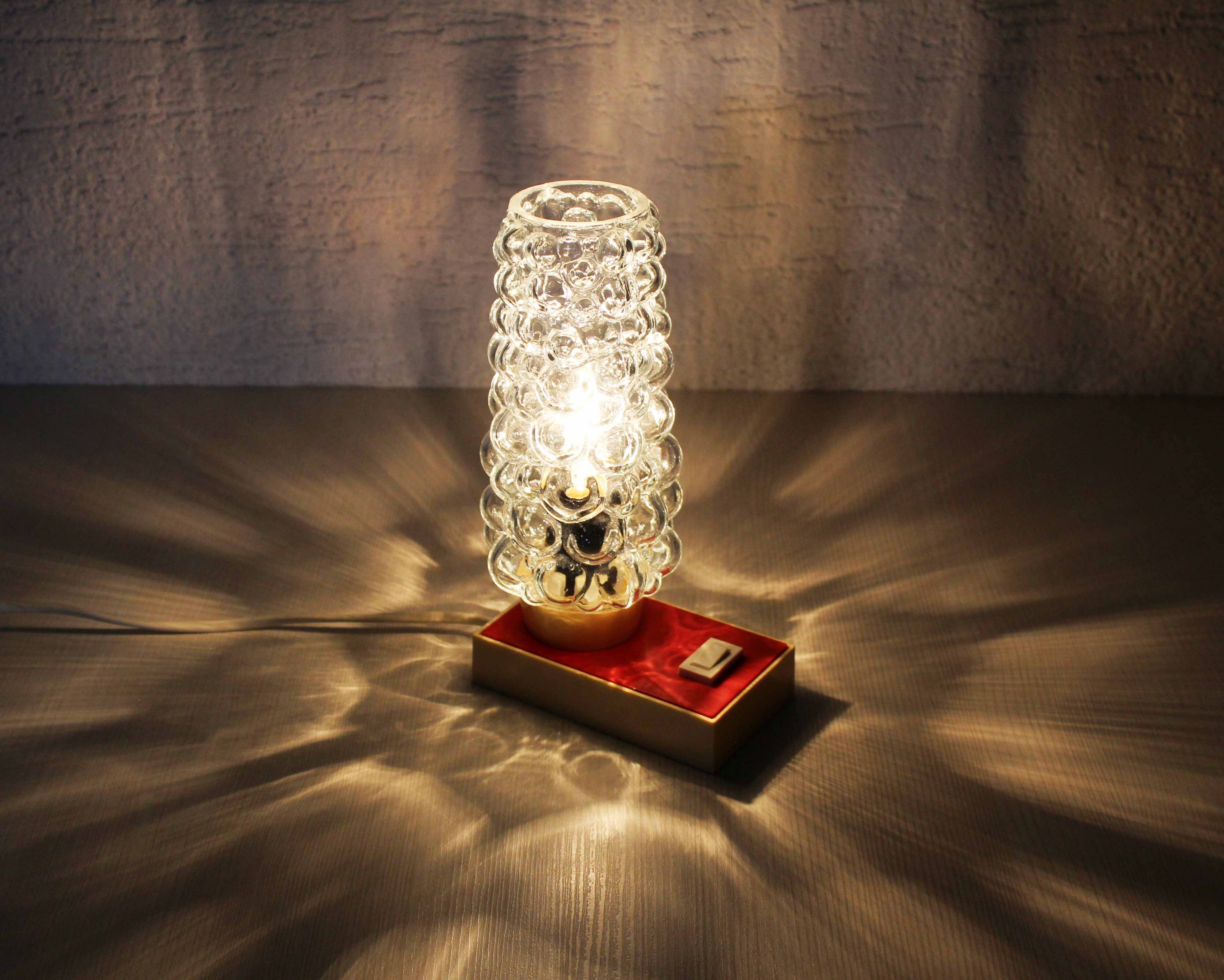 Vintage grape-shaped bedside lamp