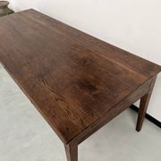 Grande table écritoire des années 40 en chêne massif