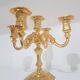 Five-branch chandelier, Hollywood Regency, gilded brass, BMF, Germany, 1960s.