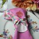 6 hand-embroidered napkins