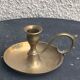 Antique thumb holder, vintage gilded brass cellar rat