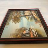 Small landscape painting in oil on panel.