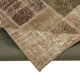 Hand-Knotted Oriental Vintage 198 cm x 300 cm Brown Patchwork Carpet