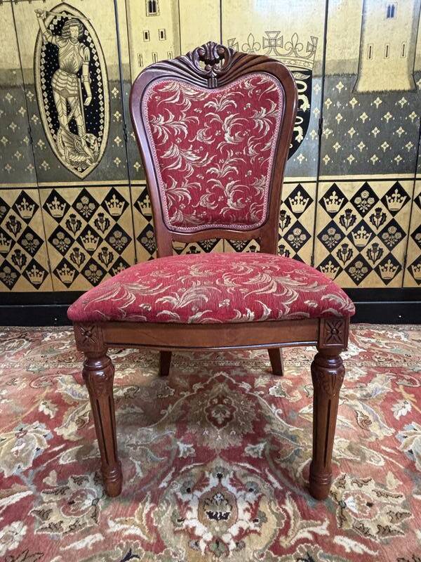 2x8 chaises bois et tissu