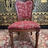 2x8 wooden and fabric chairs