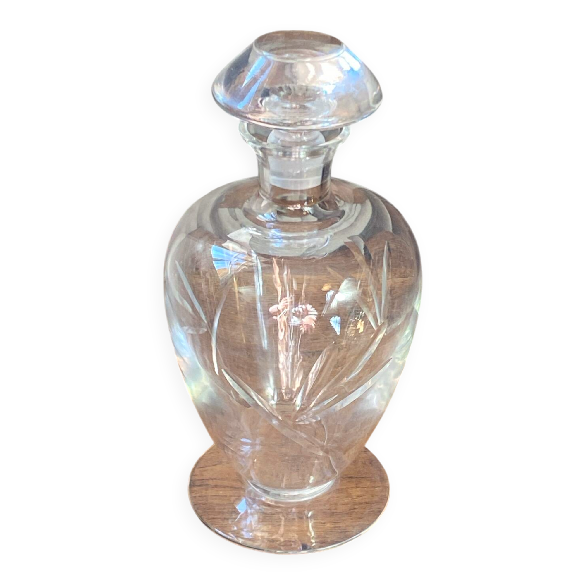 Carafe en verre taillé 