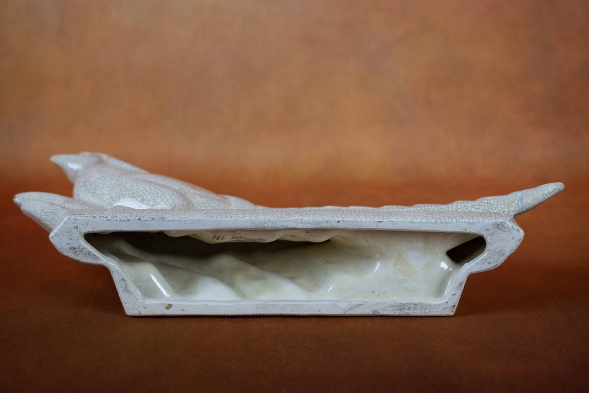 Art Deco pheasant in glazed earthenware by Louis Fontinelle - 1930s