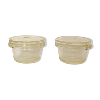 Lot de deux bocaux Pyrex