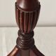 Table d’appoint tripode table a vin en acajou et cuir vintage