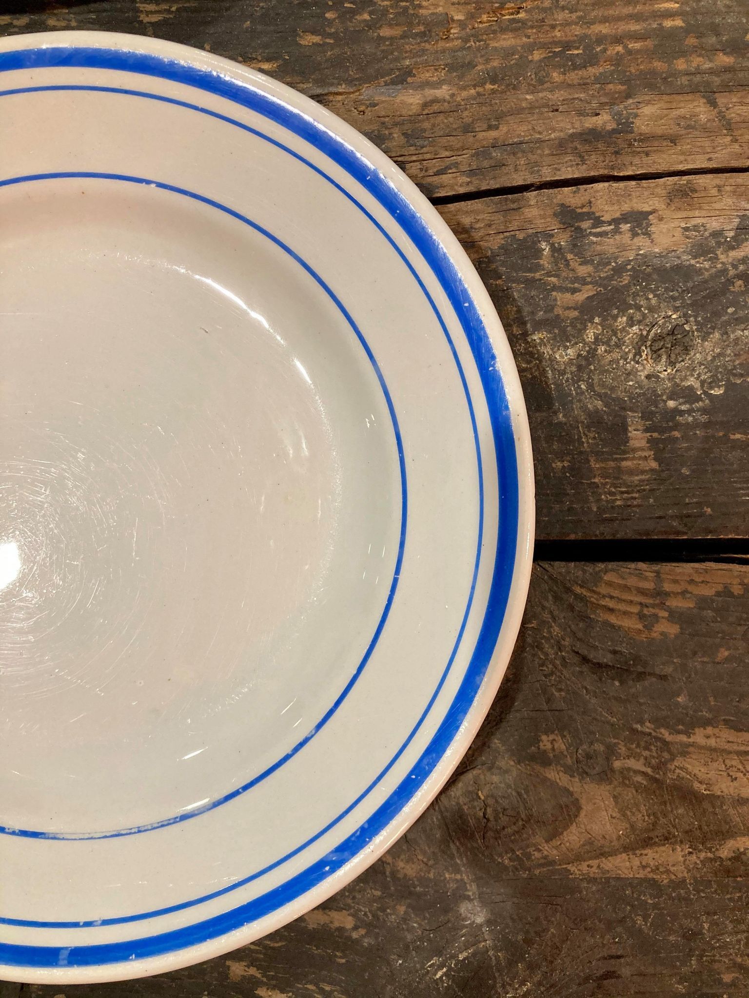 Lot 7 plates Mill of Wolves - Blue Edising Hamage