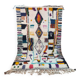 Berber bohemian handmade wool rug 250 X 150 CM