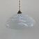 Suspension vintage en verre de Clichy