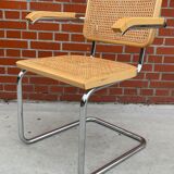 Chair Cesca model by Marcel Breuer with armrests B64