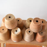 10 old terracotta seedling pots