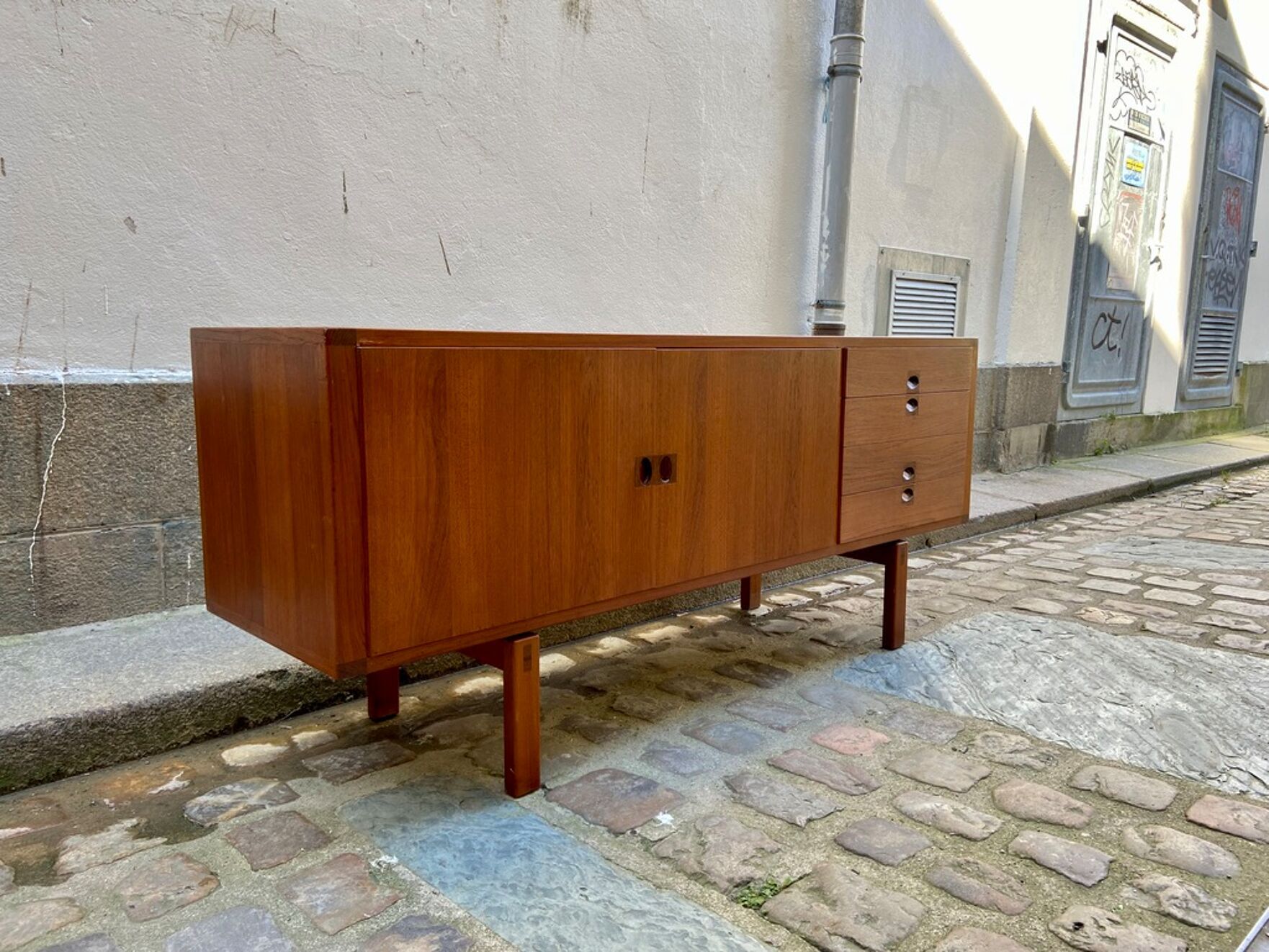 Teak scandinavian sideboard 1960