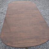 Regency style mahogany dining table with 2 extensions