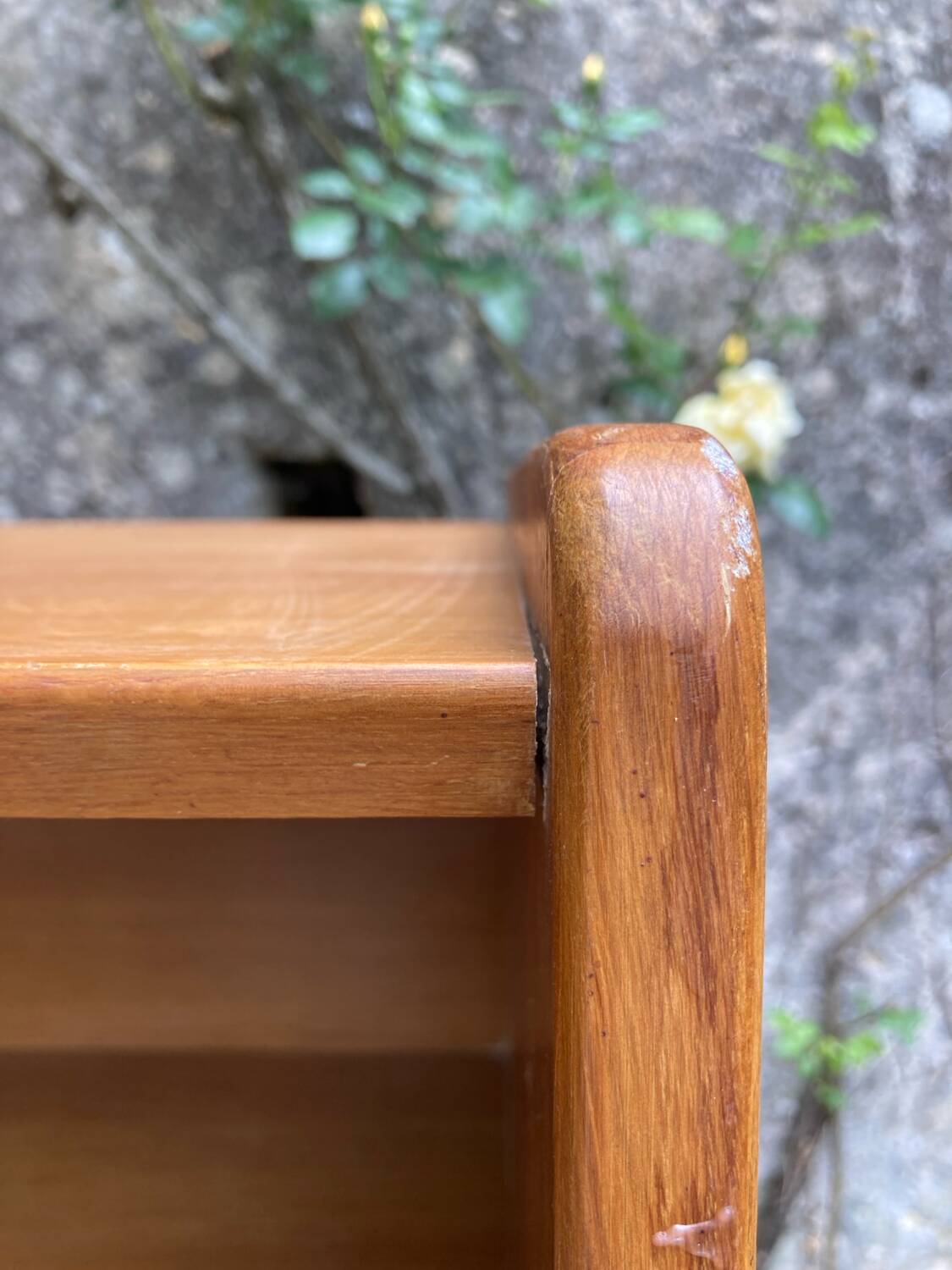 Vintage bookcase shelf