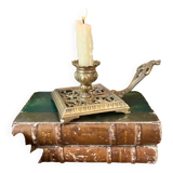 Bronze cellar rat candle holder