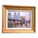 Walter Sita XX th Paris and the booksellers oil on framed canvas