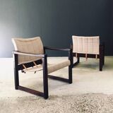 Diana Safari Lounge Chairs attributed to Karin Mobring for Ikea, 1970s, Set of 2