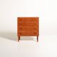 Scandinavian teak chest of drawers with locks