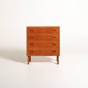 Commode en teck scandinave avec serrures
