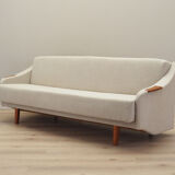 Beige sofa bed, Danish design, 1970s, manufacture: Denmark