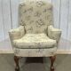 1930s English Chippendale walnut armchair