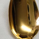 box of 6 golden mocha spoons Christofle model "Pearls"