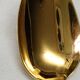 box of 6 golden mocha spoons Christofle model "Pearls"