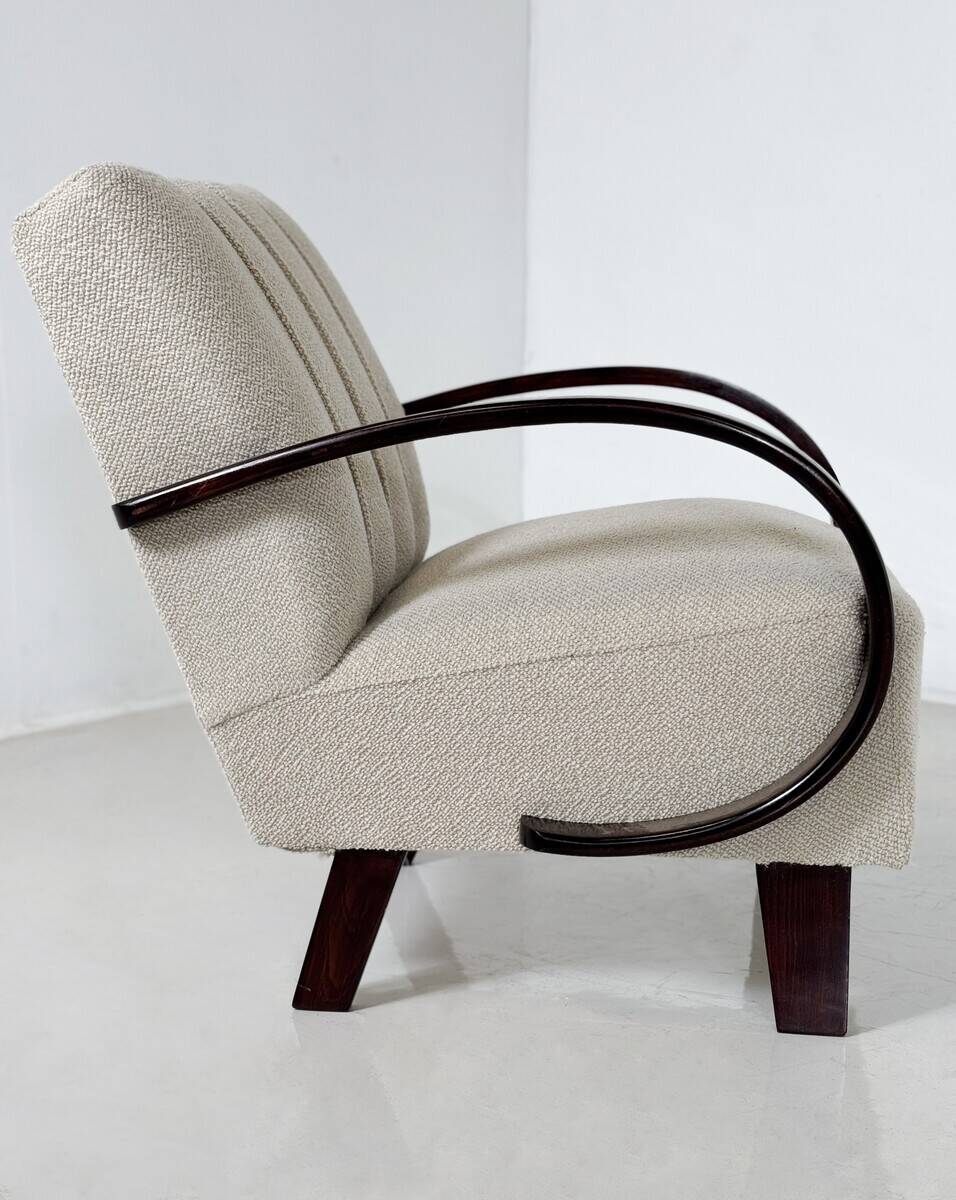 Pair of bentwood armchairs by Jindrich Halabala - Czech Republic 1940s
