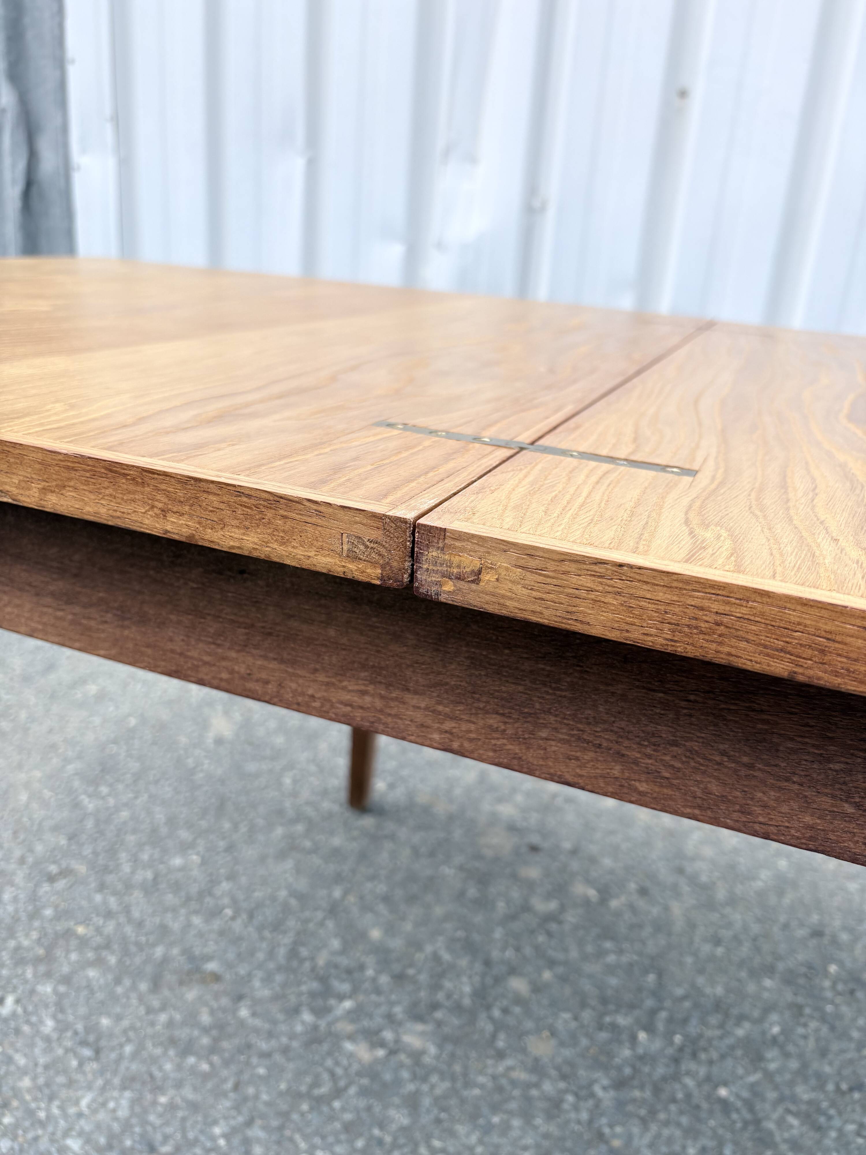 Extendable Scandinavian table from the 1950s – light wood