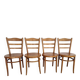 Lot de 4 chaises bistrot Baumann – modèle “Le Marais” – bois clair