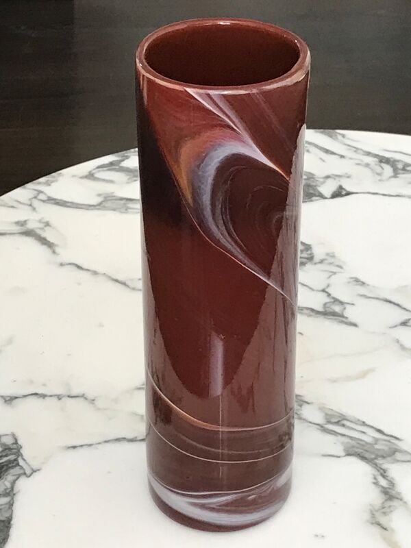 Vase pâté de verre maure veil design annees 70