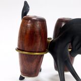 Salt and Pepper Shaker Set by Walter Bosse, Herta Baller, Austria, 1950s