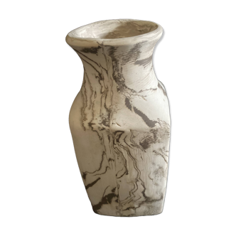 Signed stoneware vase – Martinique crafts – Unique piece